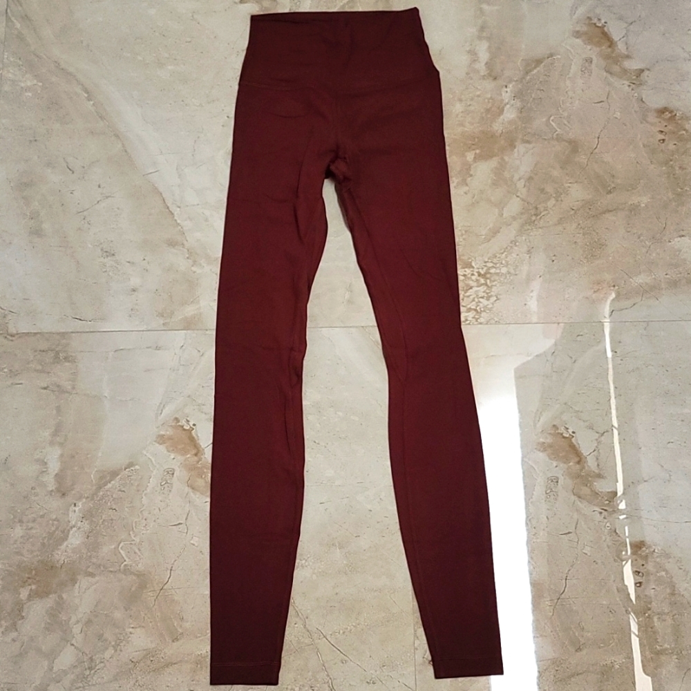 Lululemon align, 31 inch,  size 4, merlot red,  excellent condition.